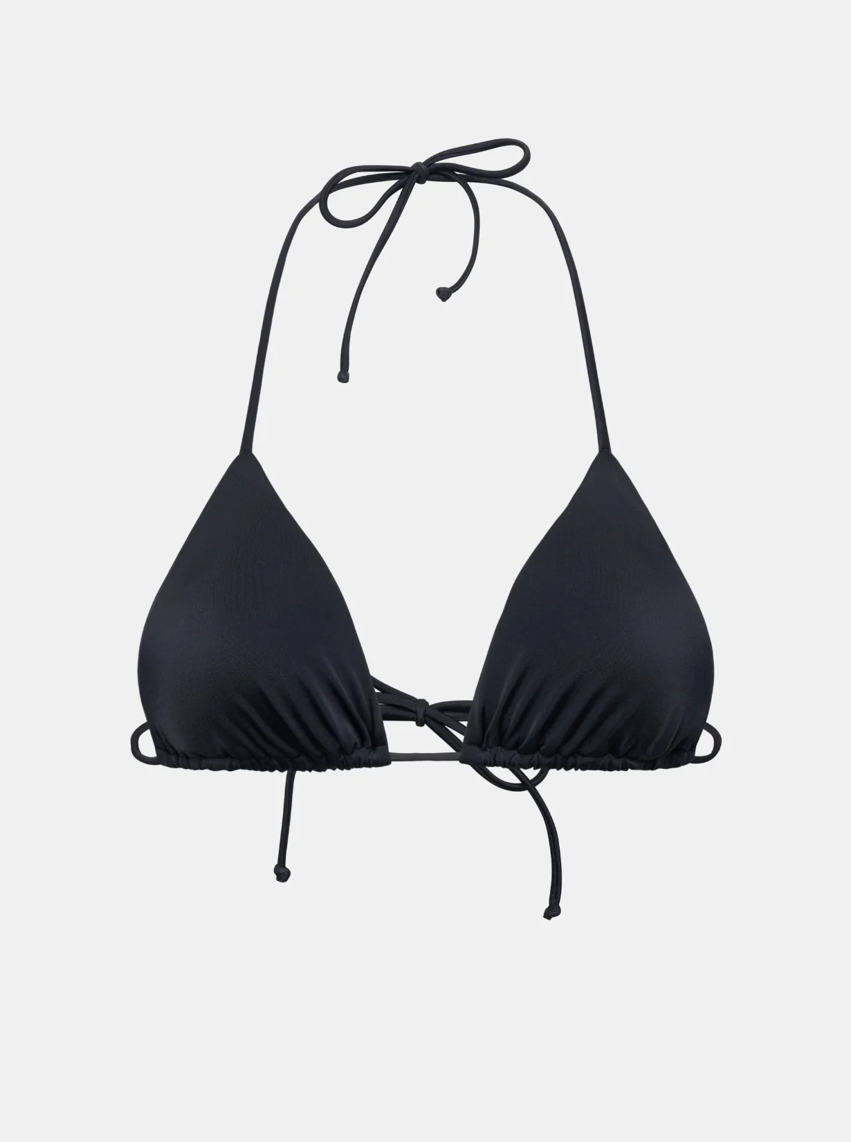 Chloe Triangle Bikini Top Schwarz - Image 7