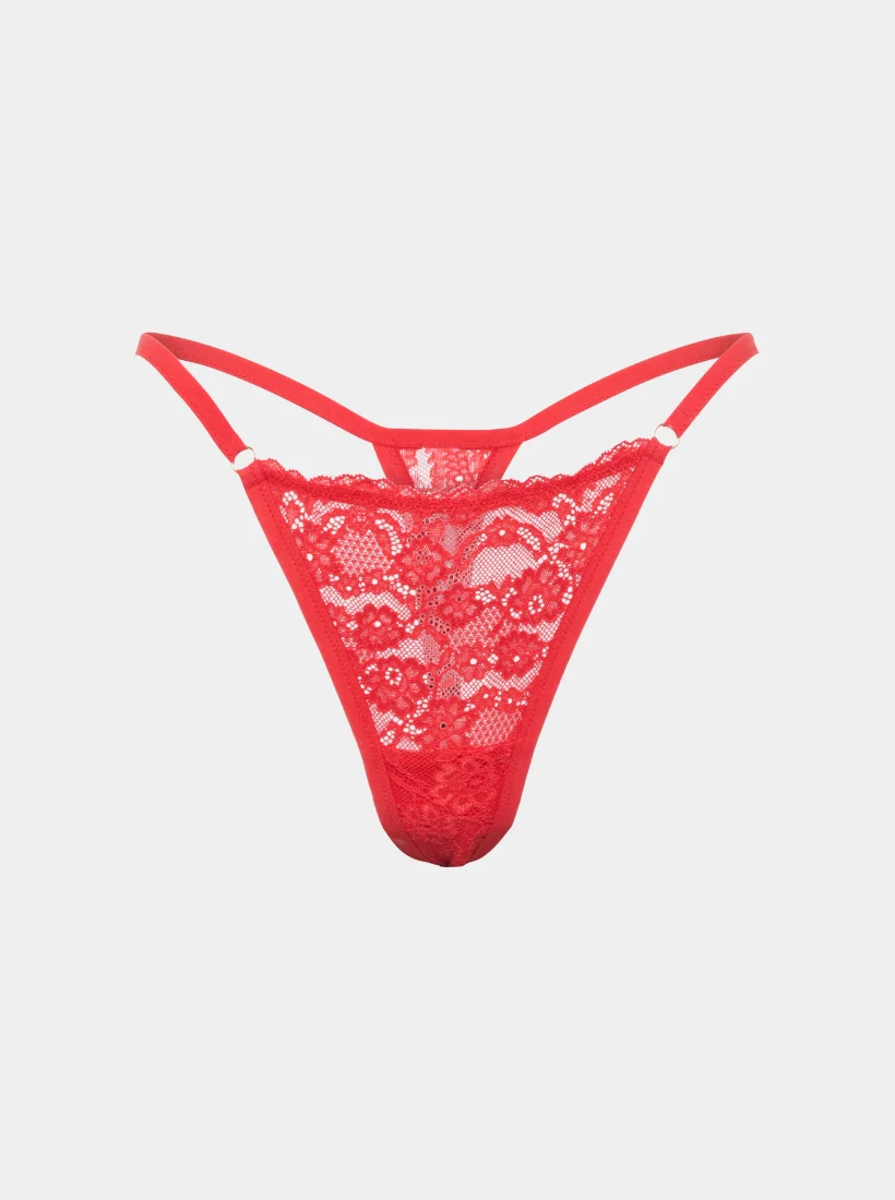 Everyday Spitzen Tanga - Rot - Image 4