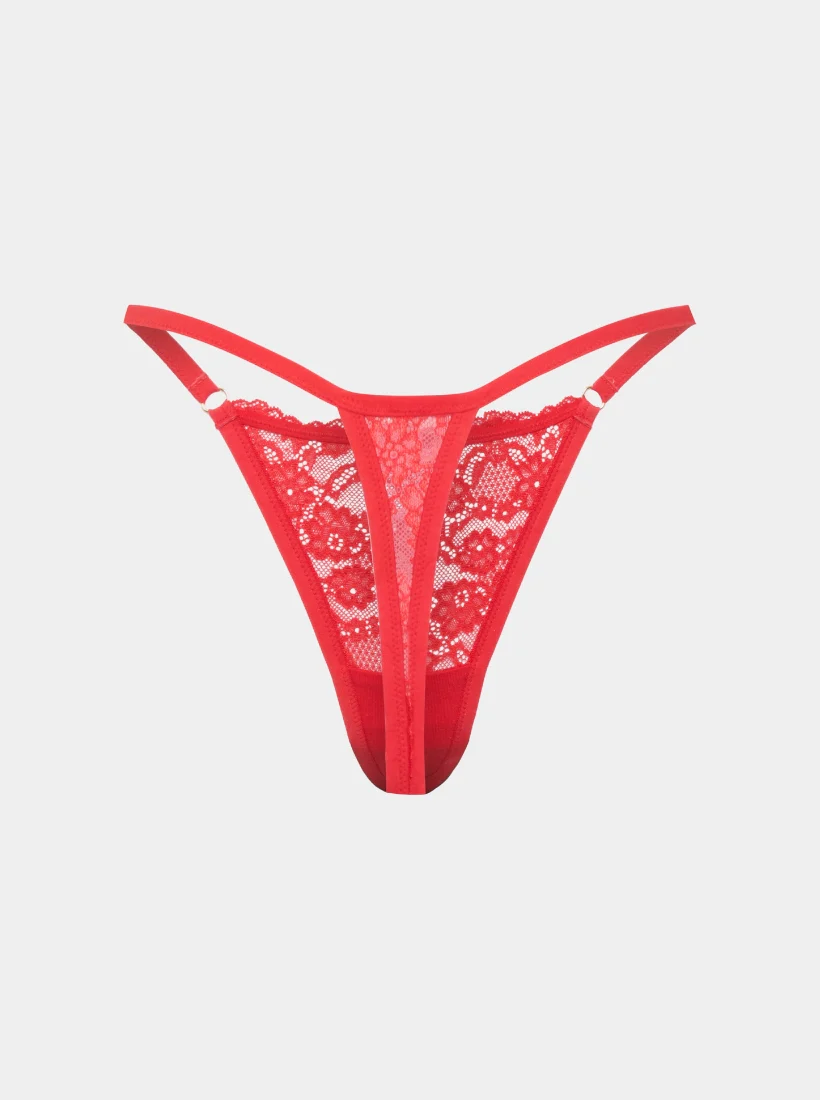 Everyday Spitzen Tanga - Rot - Image 5