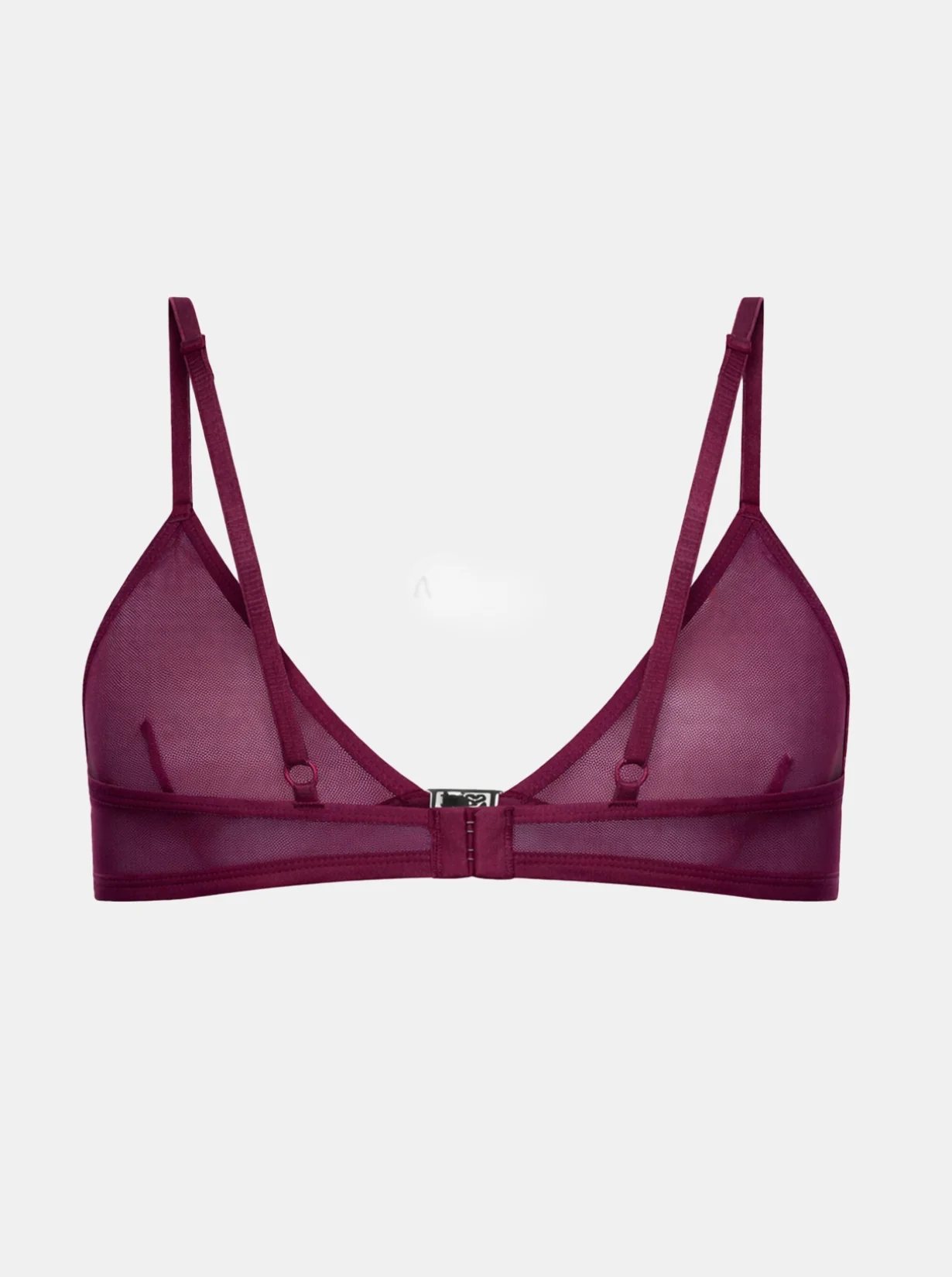 Gigi Mesh Bralette - Plum Red - Image 6
