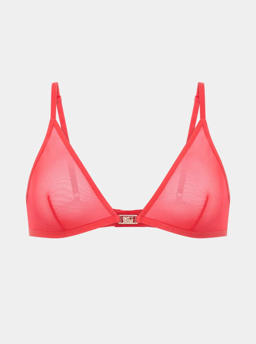 Gigi Mesh Bralette - Rot - Image 5