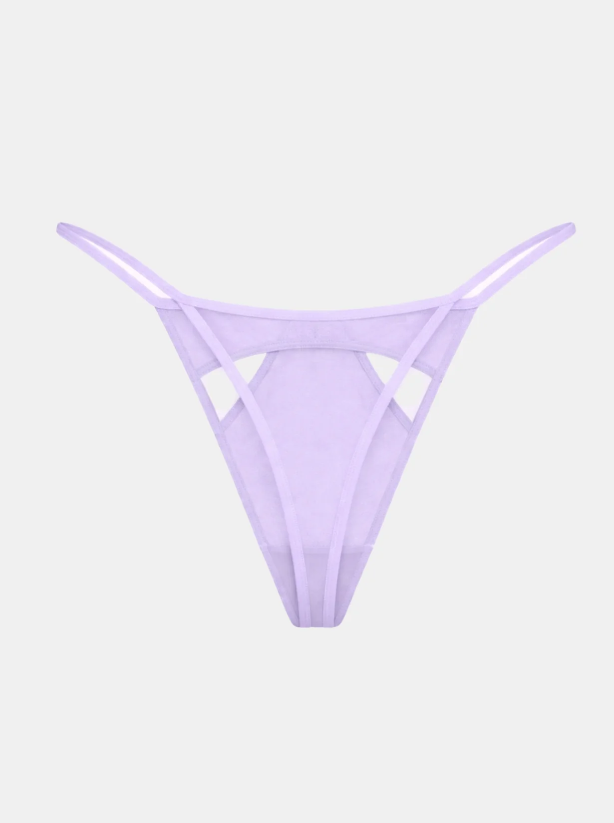 Gigi Mesh Tanga Cut Outs - Lila - Image 5
