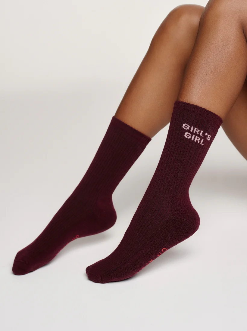 Girl's Girl Socken - Aubergine Braun - Image 4
