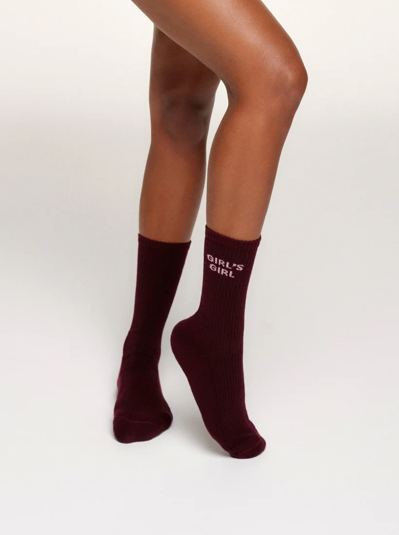 Girl's Girl Socken - Aubergine Braun - Image 5