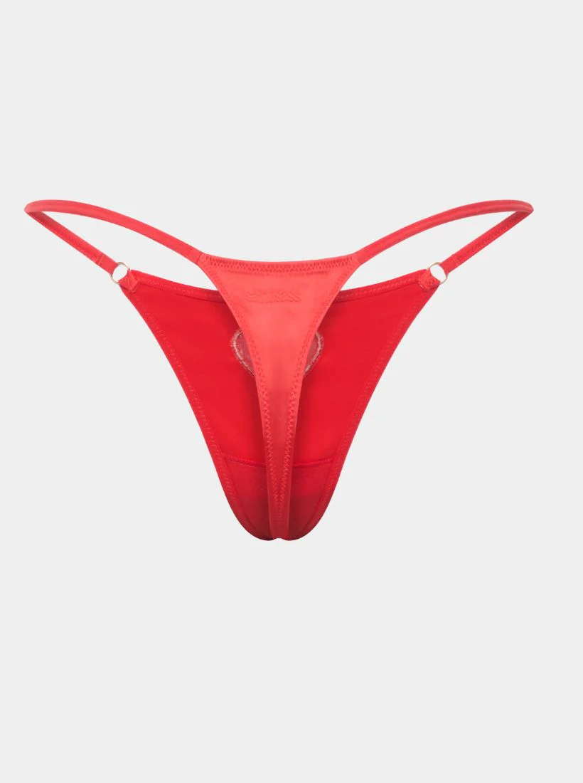 The Obsession Satin Tanga - Rot - Image 3