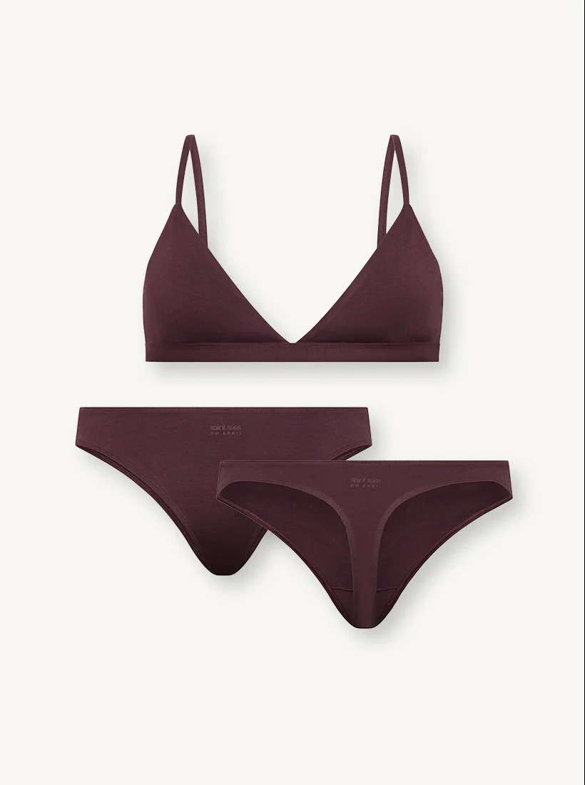 Everyday Cotton Set Aubergine
